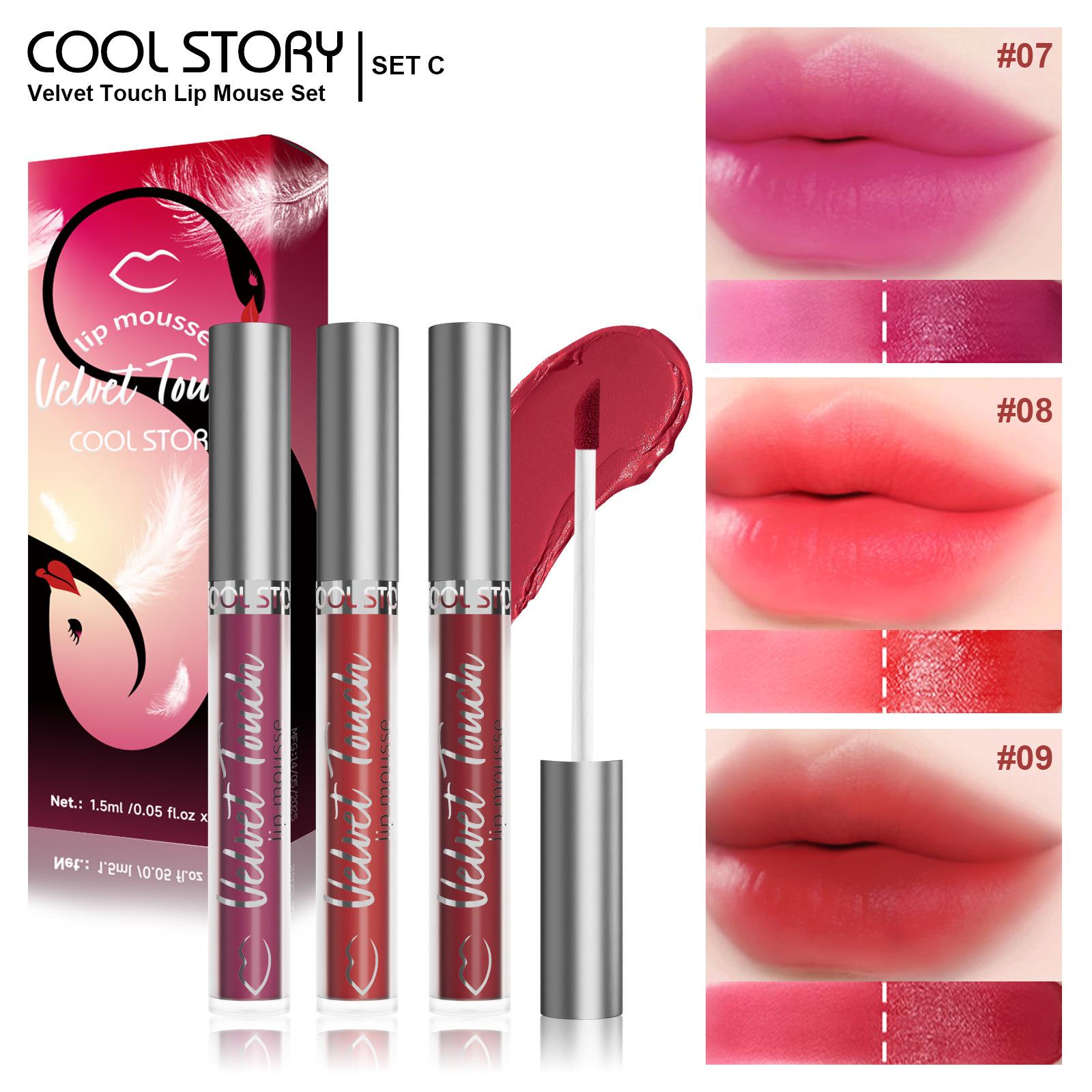 3 Liquid Lipstick Set Velvet Lip Gloss Refreshing and Moisturizing Shiny Lipstick Lasting Color-remaining Cross-border Cosmetics A
3 Liquid Lipstick Set Velvet Lip Gloss Refreshing and Moisturizing Shiny Lipstick Lasting Color-remaining Cross-border Cosmetics A