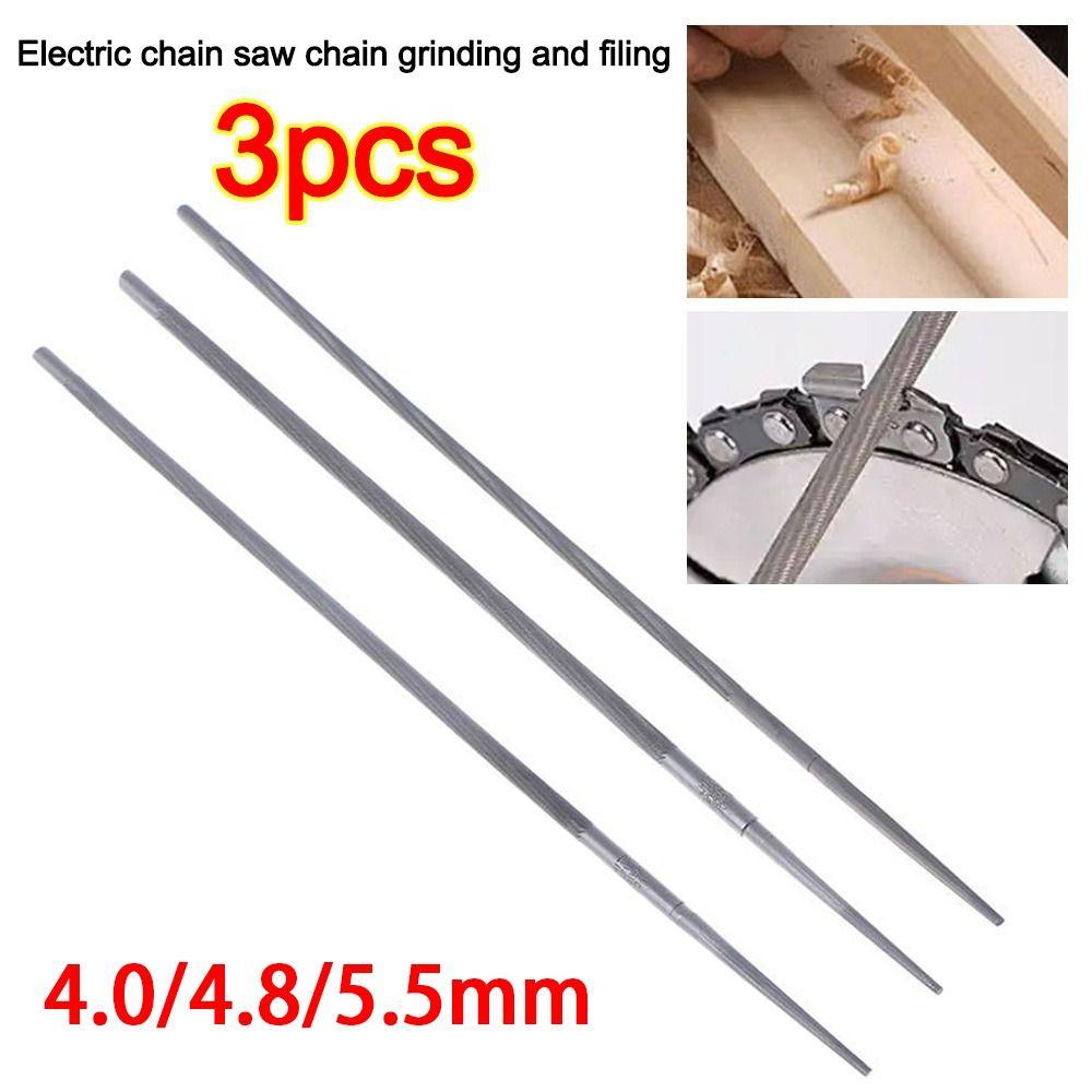3Pcs Round Grinding File Hand Tools Chain Files Durable Logging File Grinding Tool 4.0mm
3Pcs Round Grinding File Hand Tools Chain Files Durable Logging File Grinding Tool 4.0mm