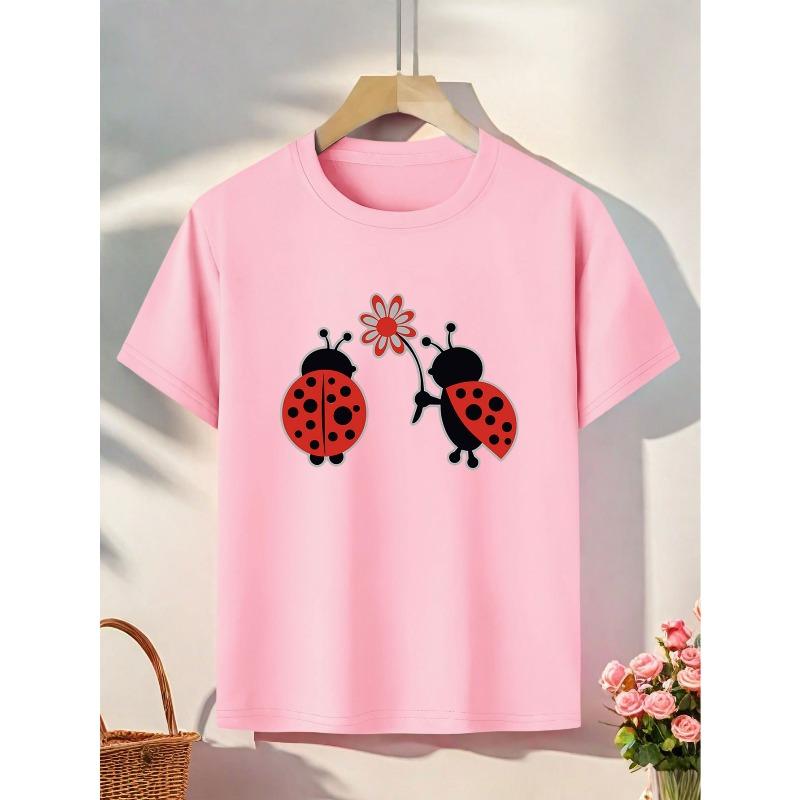 European sizes Girls Summer Short Sleeve T-Shirt - Soft Breathable Round Neck Blouse, Casual Casual Attire for & Playdates 164cm рожевий
European sizes Girls Summer Short Sleeve T-Shirt - Soft Breathable Round Neck Blouse, Casual Casual Attire for & Playdates 164cm рожевий