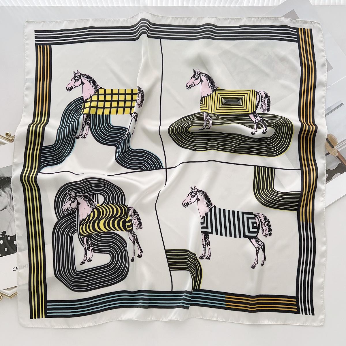 Sigongge Pony Pattern Silk Scarf Women S Summer Windproof Decorative Shawl Foreign Style Fashion Versatile Scarf
Sigongge Pony Pattern Silk Scarf Women S Summer Windproof Decorative Shawl Foreign Style Fashion Versatile Scarf