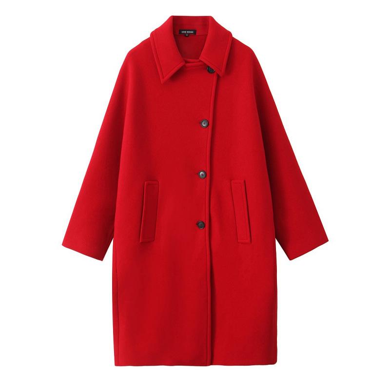 European & American Style Red Mid-Length Loose Coat - Women s Autumn Outerwear Extra Small
European & American Style Red Mid-Length Loose Coat - Women s Autumn Outerwear Extra Small