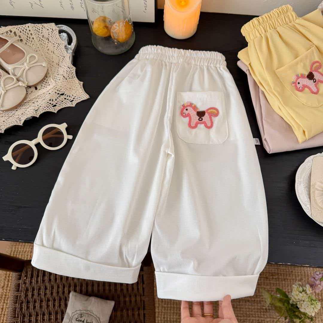 Spring 2026 Stylish Elastic Waist Girls Pants - Trendy, Minimalist, Casual 80cm height 65-75cm белый
Spring 2026 Stylish Elastic Waist Girls Pants - Trendy, Minimalist, Casual 80cm height 65-75cm белый