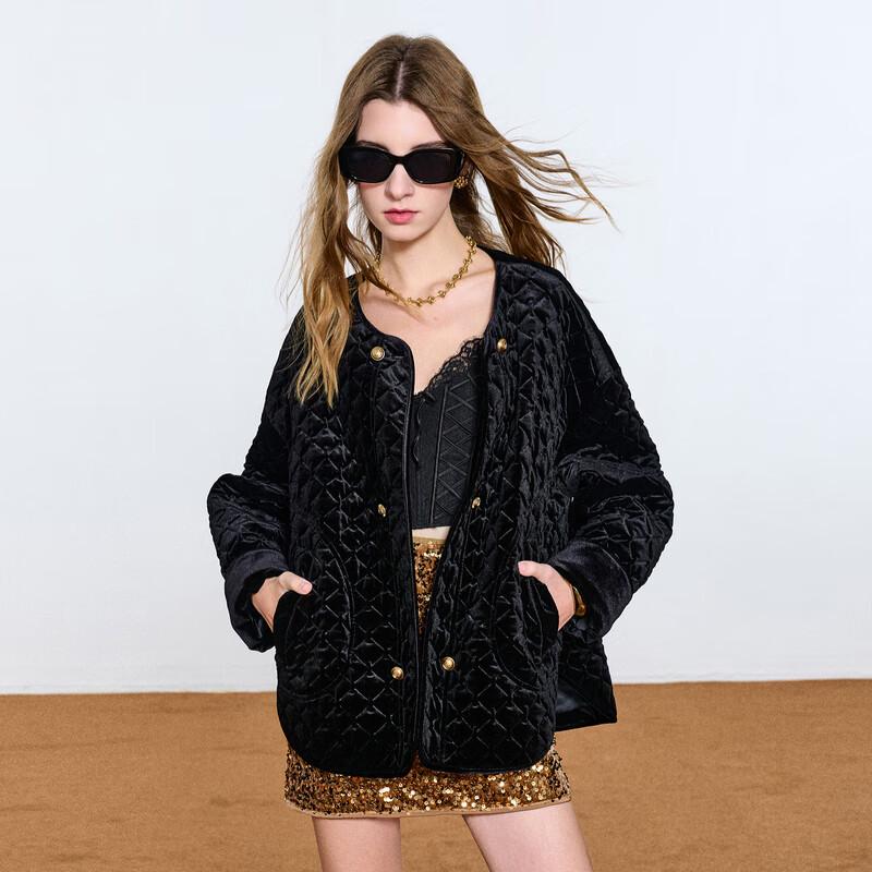 Женское бархатное пальто с круглым вырезом и подкладкой XL (170/92A)
Женское бархатное пальто с круглым вырезом и подкладкой XL (170/92A)