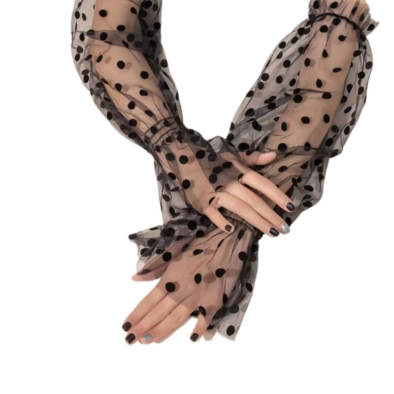 Elastic Sleeves Bride Wedding Arm Cover Decorate Ruffle with Dot/ Heart Pattern Sleeve for Bridal Accessories Gloves чорний
Elastic Sleeves Bride Wedding Arm Cover Decorate Ruffle with Dot/ Heart Pattern Sleeve for Bridal Accessories Gloves чорний