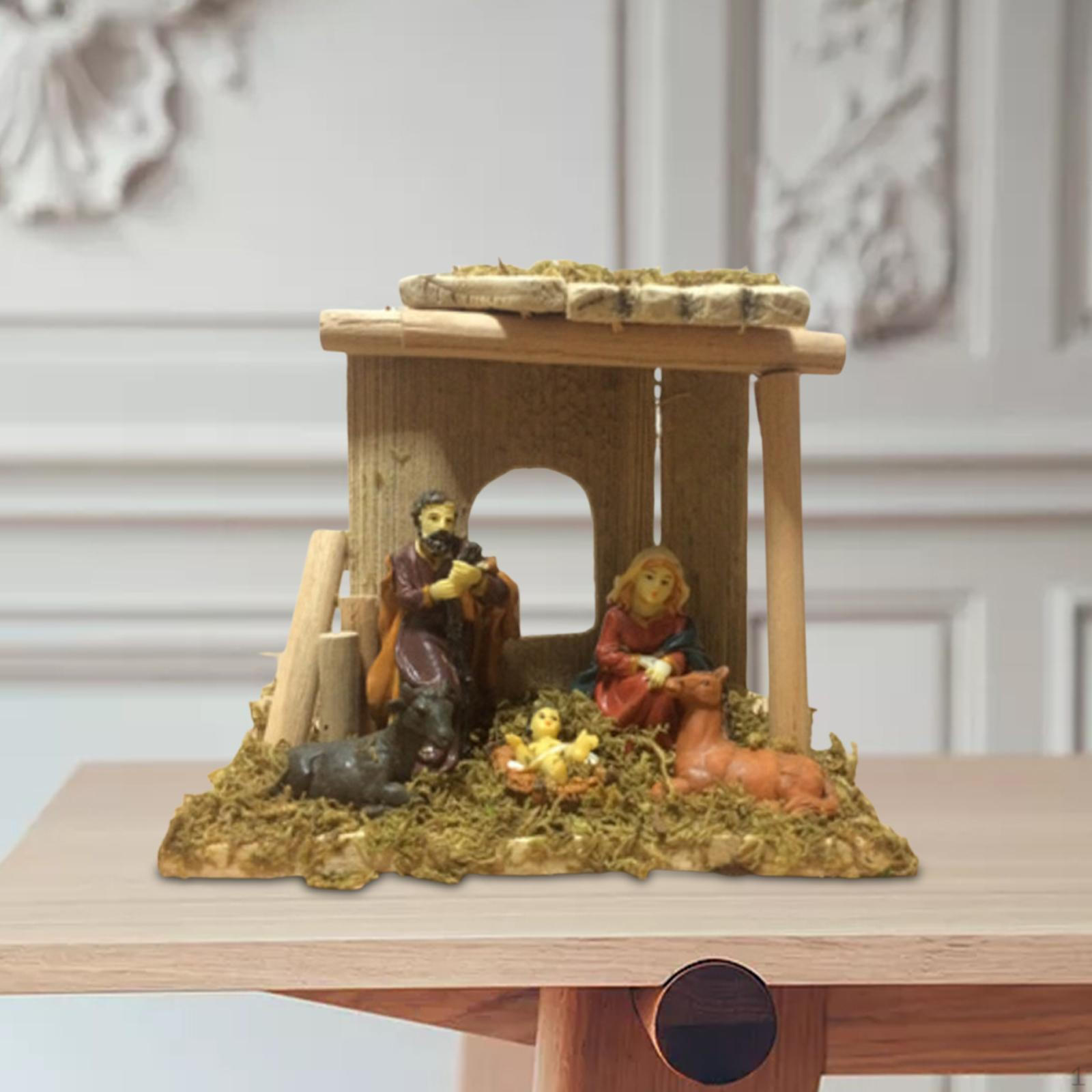 Nativity Jesus Manger Holy Family Scene Figurines for Cabinet
Nativity Jesus Manger Holy Family Scene Figurines for Cabinet