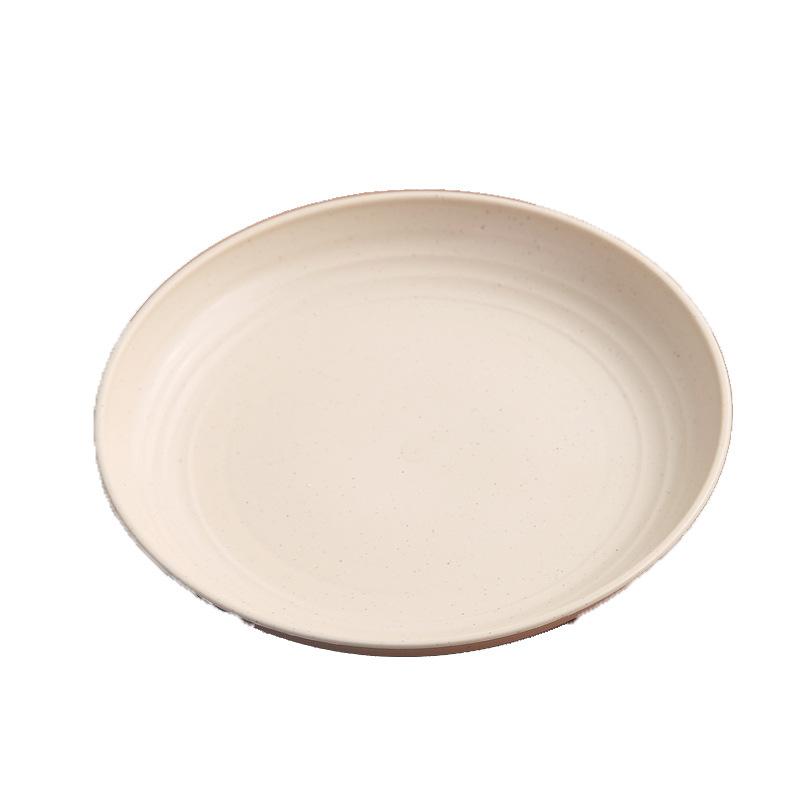 Пшеничная солома Тарелка для плевания костей Мусорный ящик для дома Фруктовая чаша Тарелки для закусок Наборы обеденных тарелок