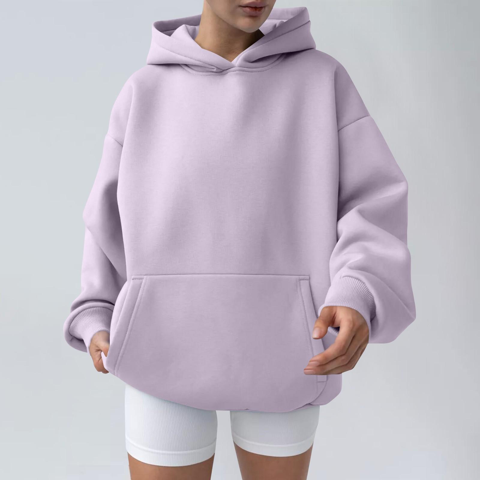 Women s Fashion Spring And Hooded Sweatshirt Casual Pocket Top Loose Pullover L
Women s Fashion Spring And Hooded Sweatshirt Casual Pocket Top Loose Pullover L