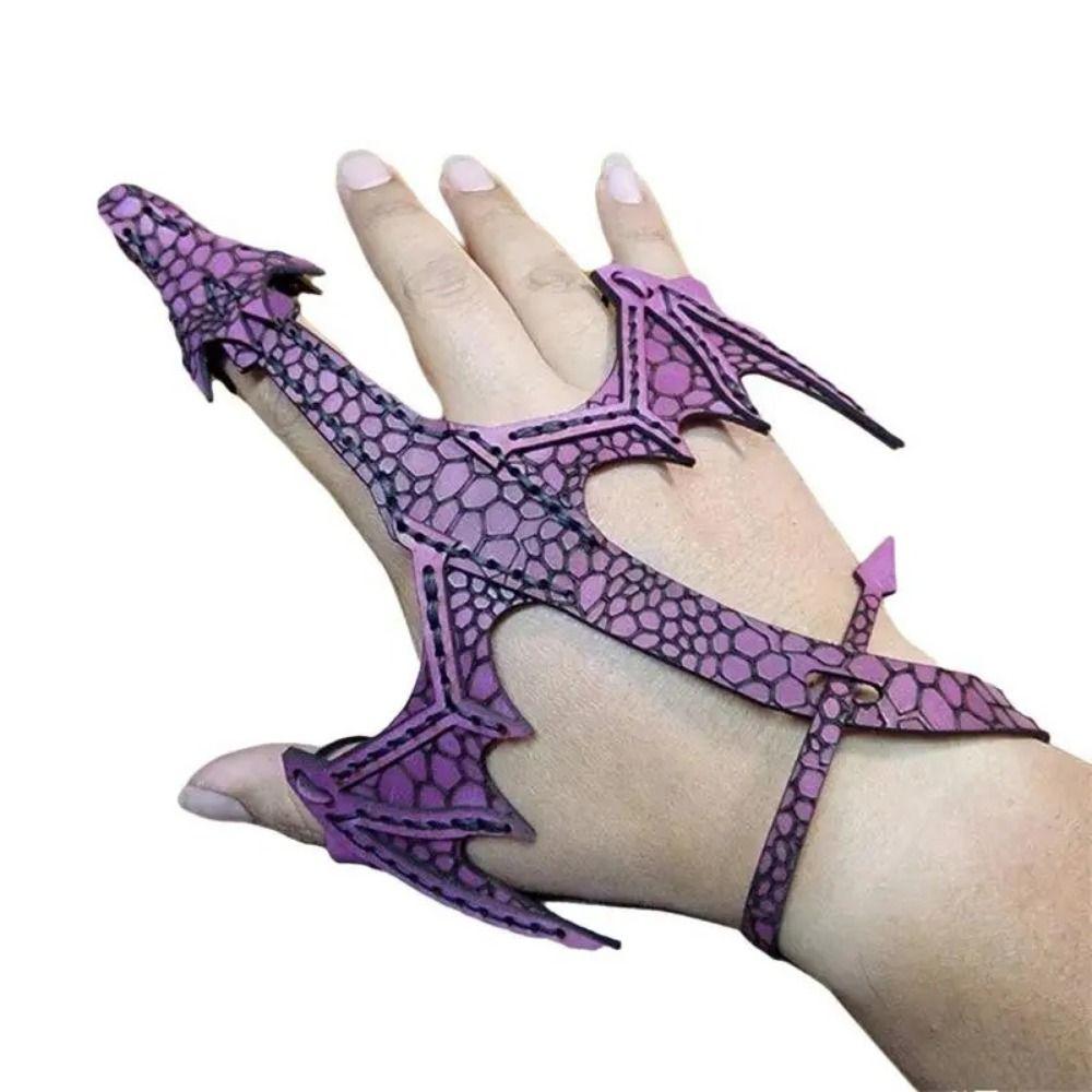 Creative Dragon Bracelet Leather Gothic Bracelet Durable Dragon Hand Cuff Men фіолетовий
Creative Dragon Bracelet Leather Gothic Bracelet Durable Dragon Hand Cuff Men фіолетовий