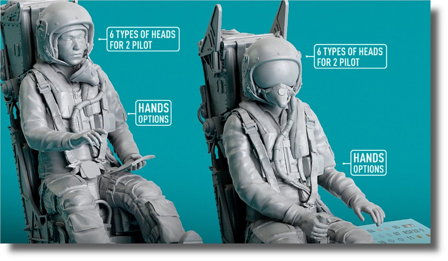 Reskit Taiwan Mirage Pilot MB Ejection Seat 3D Printer Kit 1/32 2000B/D/N Mk.10Q 2-piece RSKF32-0035
Reskit Taiwan Mirage Pilot MB Ejection Seat 3D Printer Kit 1/32 2000B/D/N Mk.10Q 2-piece RSKF32-0035