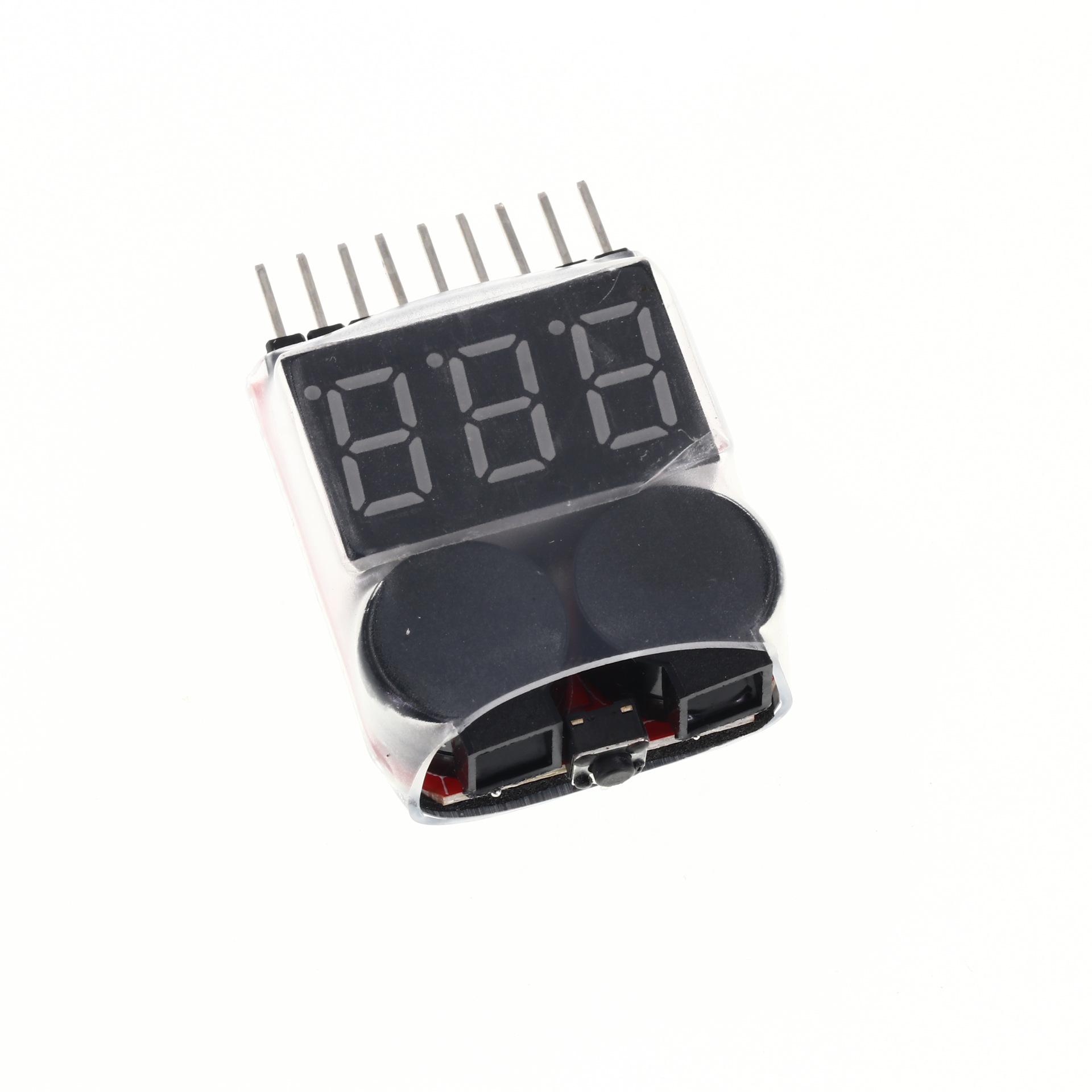 1-8S Dual Function Power Display & Low Voltage Alarm with Buzzer
1-8S Dual Function Power Display & Low Voltage Alarm with Buzzer