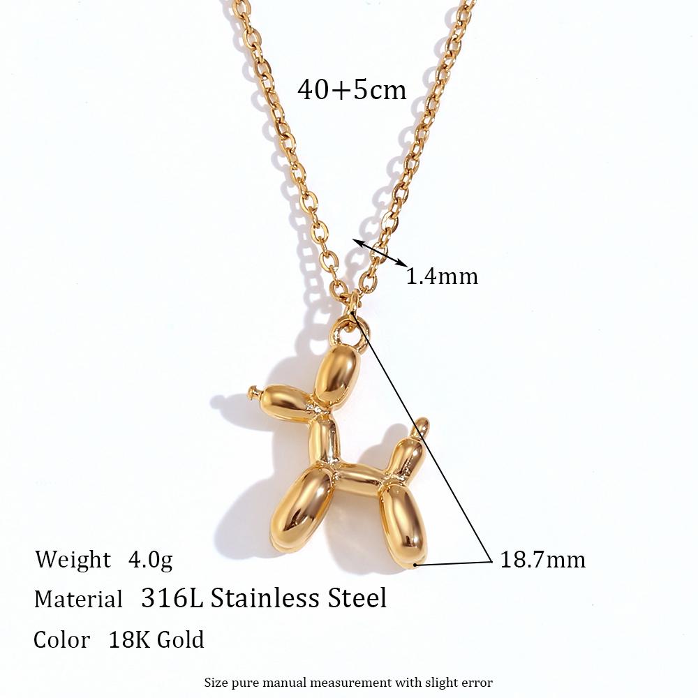 MamacitaSlay Creative Stainless Steel Balloon Dog Pendant Necklace 2025 New Trend Waterproof Jewelry Women s Collarbone Chain 45cm золотой
MamacitaSlay Creative Stainless Steel Balloon Dog Pendant Necklace 2025 New Trend Waterproof Jewelry Women s Collarbone Chain 45cm золотой