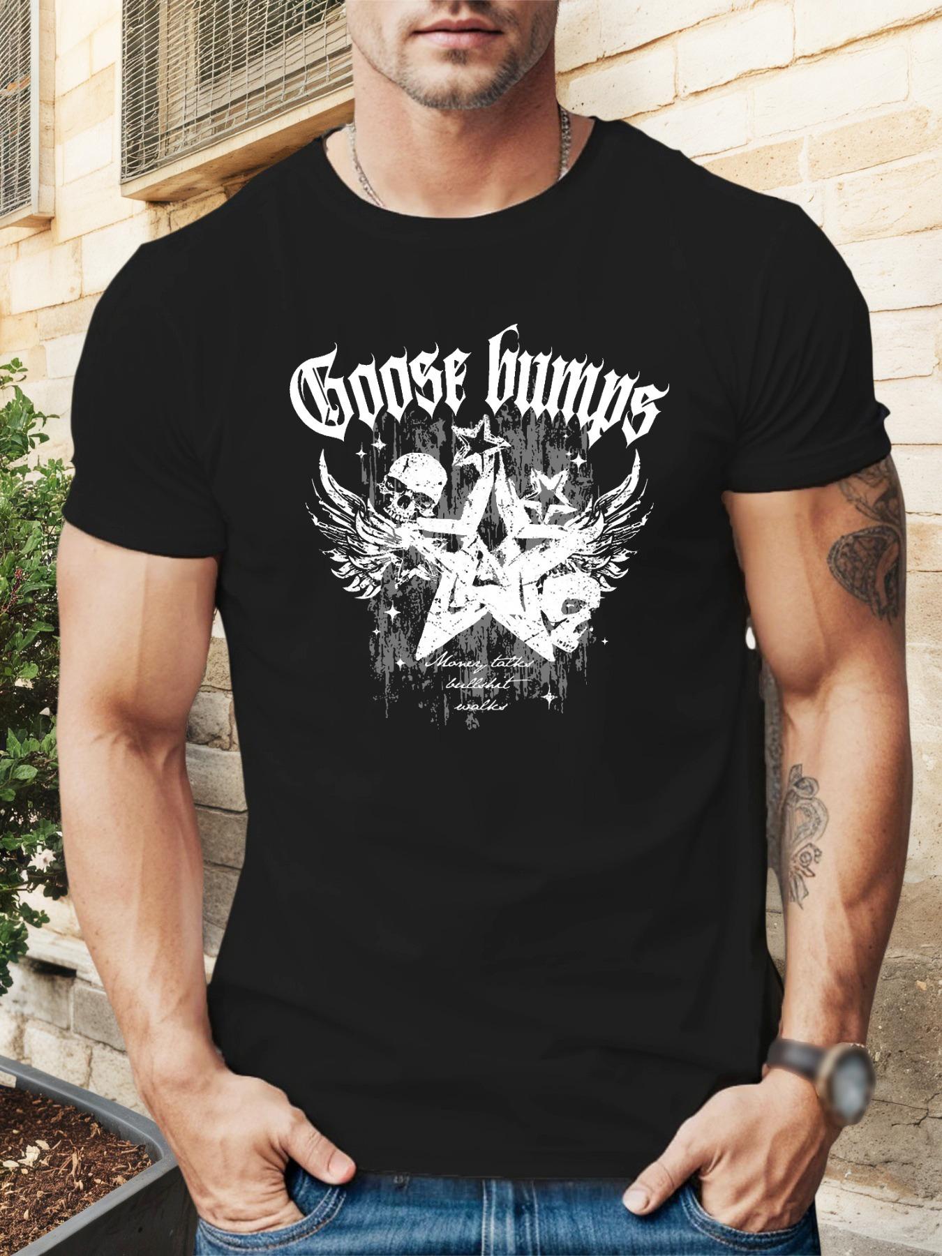 Coose Bumps Graphic T-shirt - Red Casual Summer Tee with Skull & Star Design L
Coose Bumps Graphic T-shirt - Red Casual Summer Tee with Skull & Star Design L