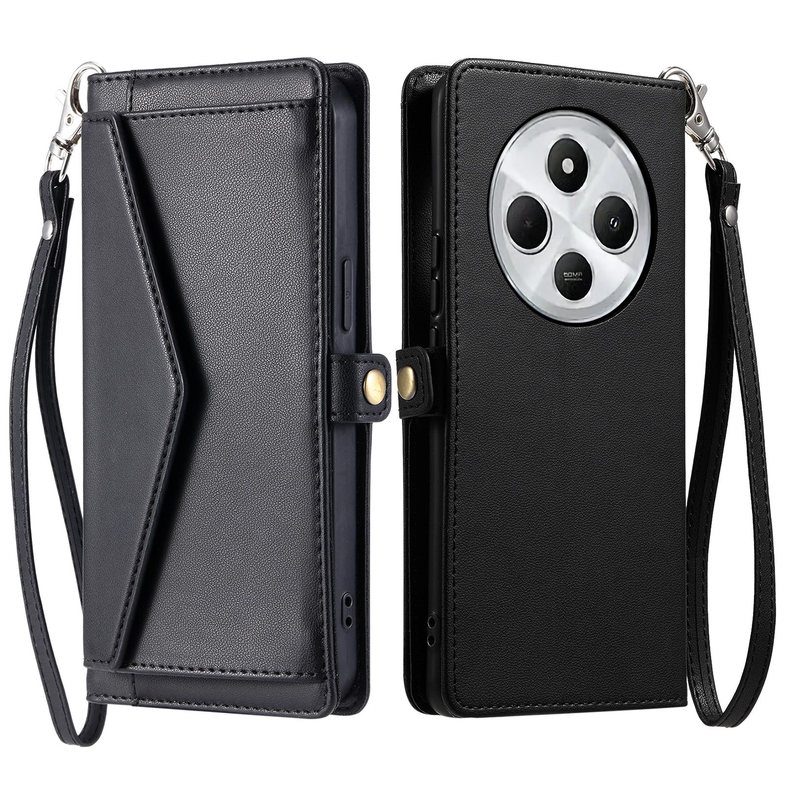 For Xiaomi Poco C75 4G/Redmi 14R 5G/14C 4G Leather Case with Wrist Strap Wallet Stand Phone Cover Black
For Xiaomi Poco C75 4G/Redmi 14R 5G/14C 4G Leather Case with Wrist Strap Wallet Stand Phone Cover Black