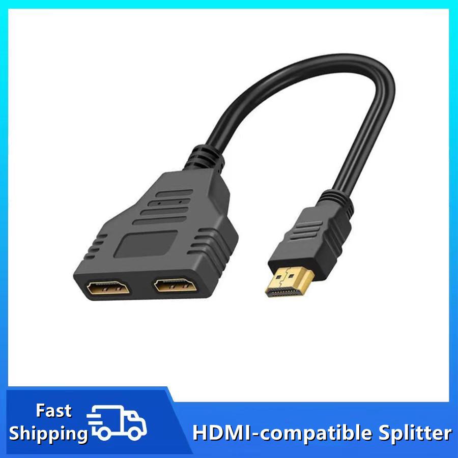 1 In 2 Out HDMI-compatible Splitter Cable 1080P 2 Dual Port Hdmi-Compatible Cable Y Splitter Adapter for Laptop TV Box Monitor чорний
1 In 2 Out HDMI-compatible Splitter Cable 1080P 2 Dual Port Hdmi-Compatible Cable Y Splitter Adapter for Laptop TV Box Monitor чорний