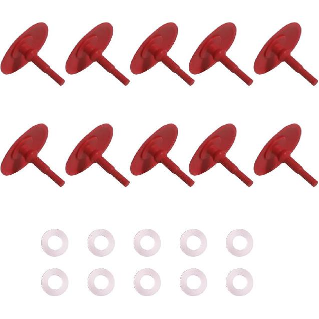 23-2-10 Umbrella Check Valves (10Pcs) and 108-98 Fuel Bowl Screw Gaskets Nylon Reusable Fit for Holley 2300 4150 4160 Carburetors
23-2-10 Umbrella Check Valves (10Pcs) and 108-98 Fuel Bowl Screw Gaskets Nylon Reusable Fit for Holley 2300 4150 4160 Carburetors
