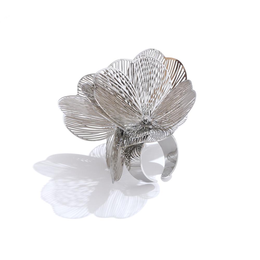Yhpup Exclusive Stainless Steel Metal Flower Adjustable Ring Women Hyperbole Personality Fashion Finger Jewelry Gift PVD Plated
Yhpup Exclusive Stainless Steel Metal Flower Adjustable Ring Women Hyperbole Personality Fashion Finger Jewelry Gift PVD Plated