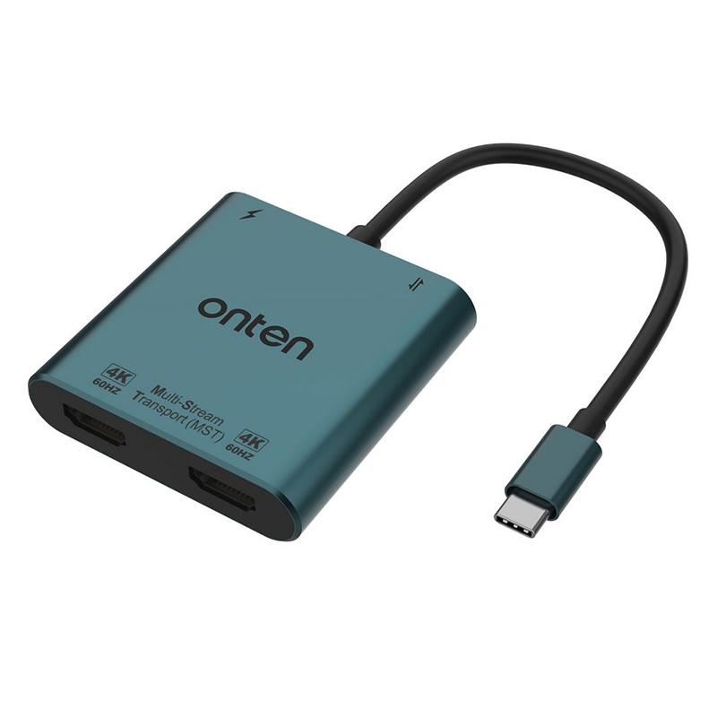 ONTEN 9175K Type-C to Dual HDMI Adapter with USB3.0 PD3.0 Port 4 in 1 Converter A
ONTEN 9175K Type-C to Dual HDMI Adapter with USB3.0 PD3.0 Port 4 in 1 Converter A
