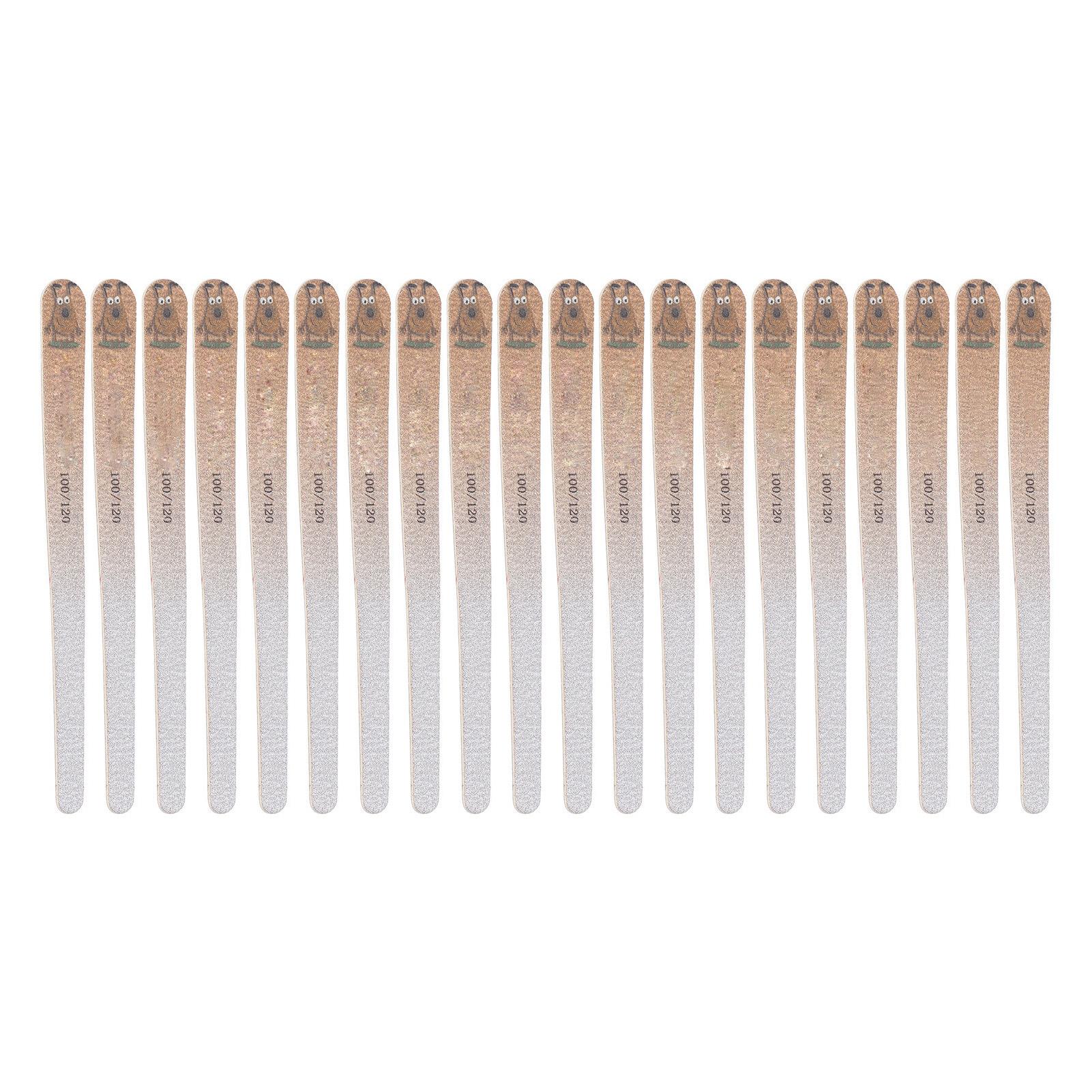 20pcs Professional Nail Files 100 / 120 Grit Double Sided Washable Manicure Tools for Home Salon Use Yellow
20pcs Professional Nail Files 100 / 120 Grit Double Sided Washable Manicure Tools for Home Salon Use Yellow