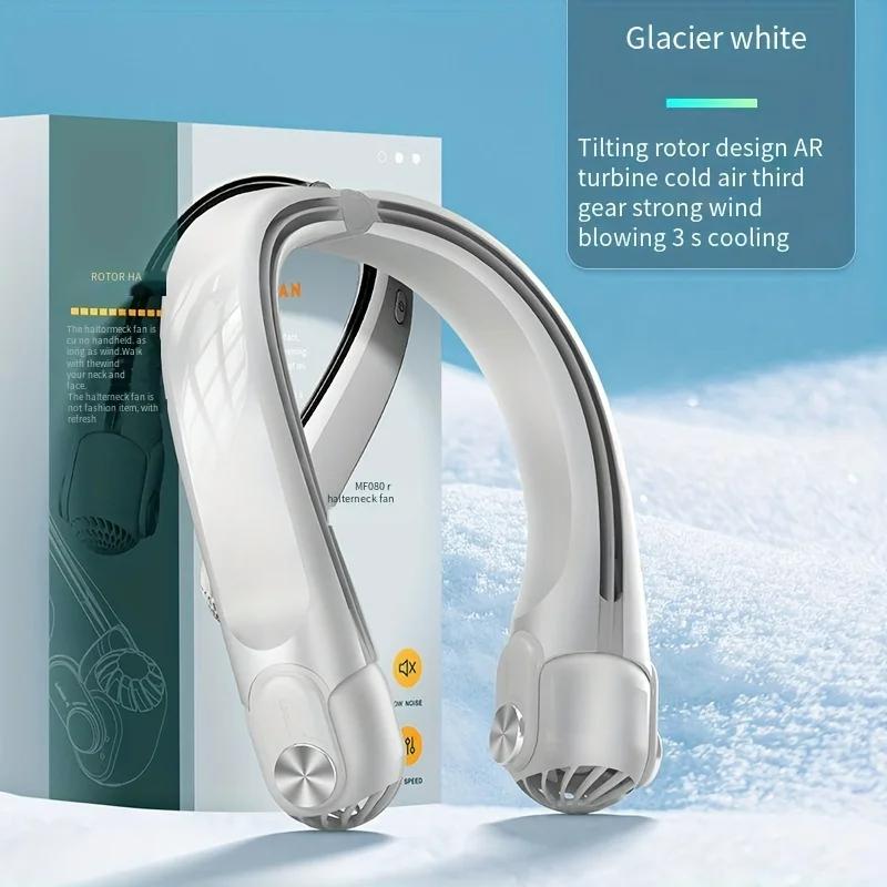 New Portable Neck Fan Mounted Bladeless USB Charging Adjustable AR Turbine Cooling System Super Strong Wind for Outdoor
New Portable Neck Fan Mounted Bladeless USB Charging Adjustable AR Turbine Cooling System Super Strong Wind for Outdoor