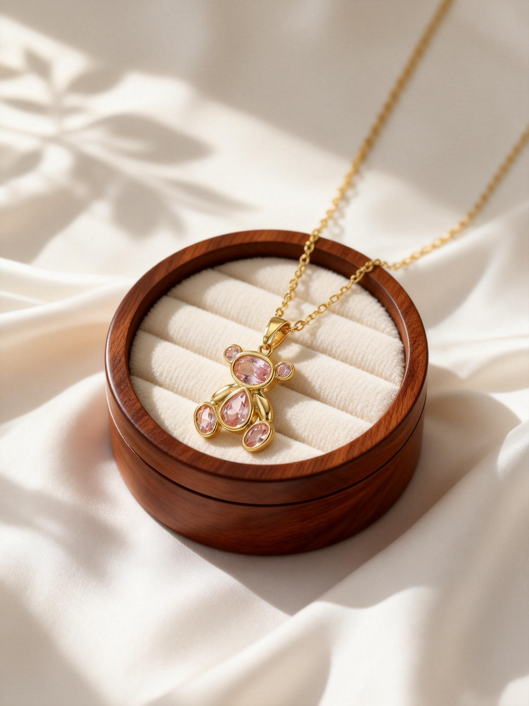 Pink/White Zircon Cute Bear Pendant Necklaces for Women Girls O-Chain Necklace Trendy Sweet Bear Accessories Gifts
Pink/White Zircon Cute Bear Pendant Necklaces for Women Girls O-Chain Necklace Trendy Sweet Bear Accessories Gifts