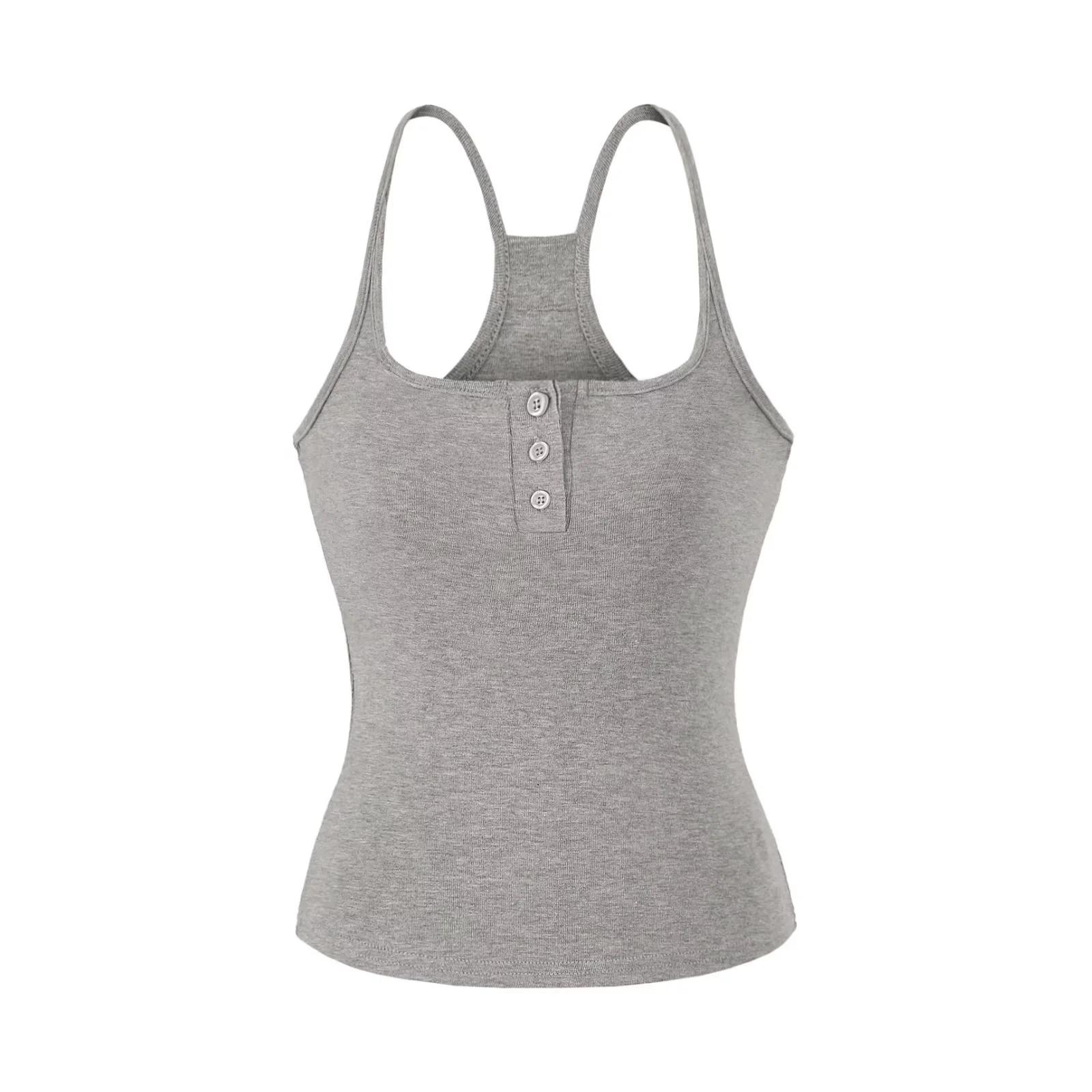 Pure Desire Spaghetti Strap Cropped Tank - 2026 Summer Slim Fit Button-Up Waist-Cinched Top Small
Pure Desire Spaghetti Strap Cropped Tank - 2026 Summer Slim Fit Button-Up Waist-Cinched Top Small