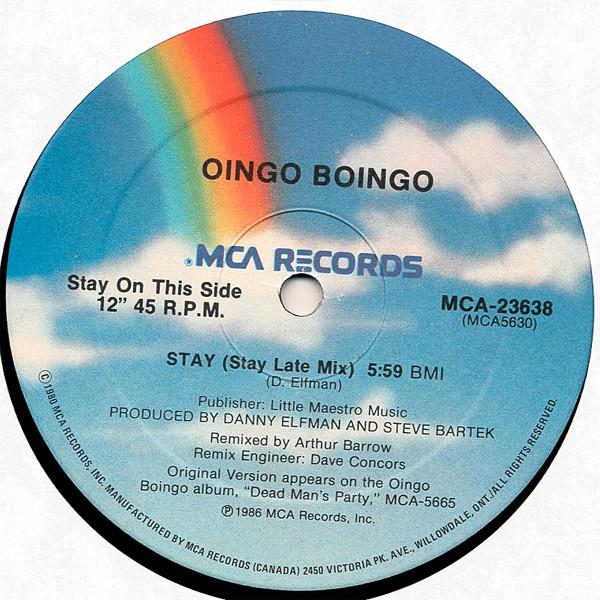 12inch Record OINGO BOINGO Stay Dead Mans Party MCA23638 MCA Records 1986 Canada Rock Used
12inch Record OINGO BOINGO Stay Dead Mans Party MCA23638 MCA Records 1986 Canada Rock Used