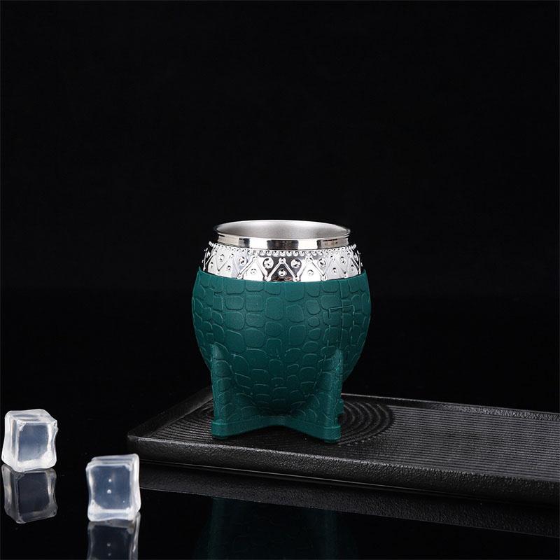1Pc New Double-layer Stainless Steel Mate Cup Leather Texture Eggshell Cup Yerba Mate Tea Coffee Water Mug 200ml/7oz Drinkware 200ml
1Pc New Double-layer Stainless Steel Mate Cup Leather Texture Eggshell Cup Yerba Mate Tea Coffee Water Mug 200ml/7oz Drinkware 200ml