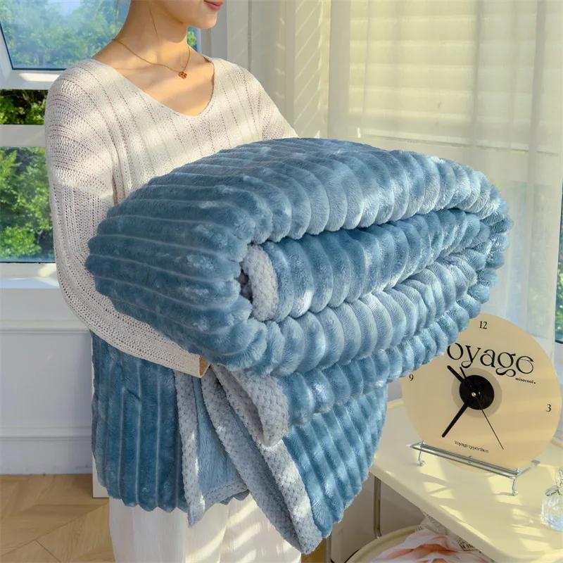 Однотонные пушистые одеяла Утолщенное одеяло в широкую полоску Мягкое теплое покрывало для дивана, кровати, простыня Крупное одеяло для сна Домашний декор для спальни 100x150cm 1pcs
Однотонные пушистые одеяла Утолщенное одеяло в широкую полоску Мягкое теплое покрывало для дивана, кровати, простыня Крупное одеяло для сна Домашний декор для спальни 100x150cm 1pcs