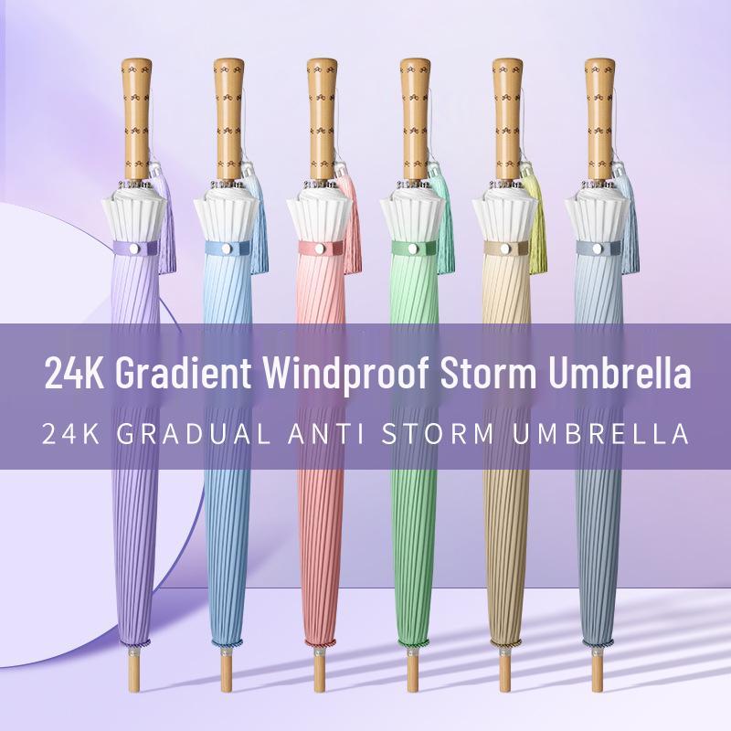 24-Rib Gradient Long-Handle Windproof Umbrella: Dual-Use for Sun and Rain, Extra-Large for Two, Women s Sunscreen Style with Custom Logo Option
24-Rib Gradient Long-Handle Windproof Umbrella: Dual-Use for Sun and Rain, Extra-Large for Two, Women s Sunscreen Style with Custom Logo Option