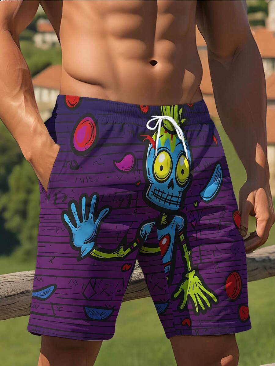 3D Printed Men s Purple Shorts, Featuring A Cartoon Skull Print, Bright Colors, And A Lively And Fun Design. XL
3D Printed Men s Purple Shorts, Featuring A Cartoon Skull Print, Bright Colors, And A Lively And Fun Design. XL