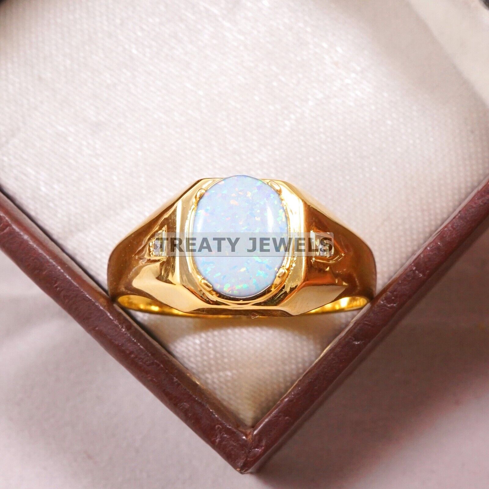 Opal Oval Cut With 925 Sterling Silver Gold Plated Ring For Men s #B401 JL375683780470 4-16 US золотий
Opal Oval Cut With 925 Sterling Silver Gold Plated Ring For Men s #B401 JL375683780470 4-16 US золотий