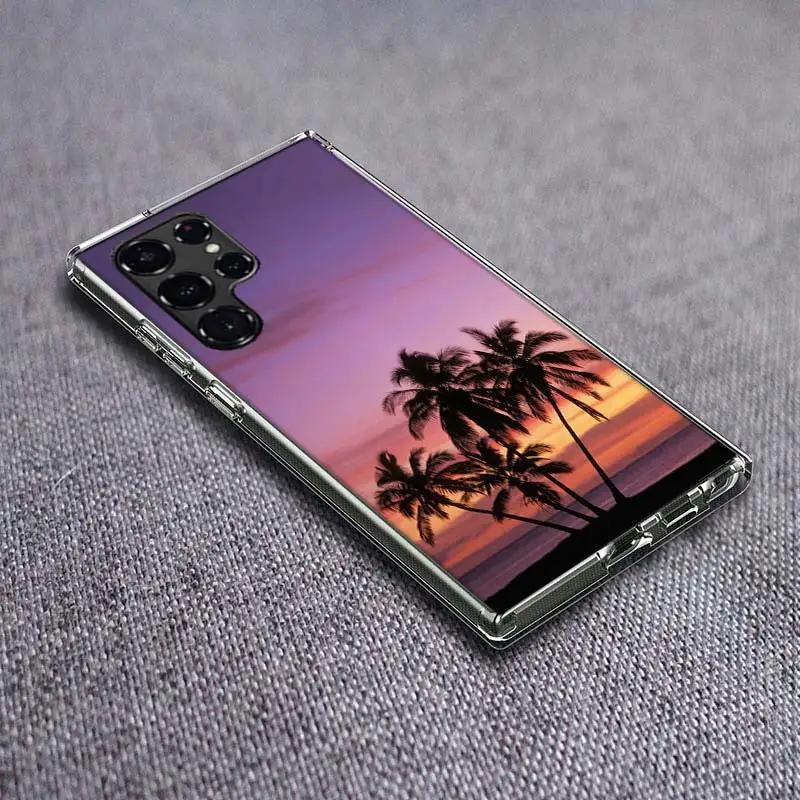 Summer Beach Scene at Sunset on sea Palm Tree Clear Phone Case for Samsung Galaxy S21 Plus S24 S23 S20 FE S22 S26 Ultra S25 Edge Samsung S24 Plus
Summer Beach Scene at Sunset on sea Palm Tree Clear Phone Case for Samsung Galaxy S21 Plus S24 S23 S20 FE S22 S26 Ultra S25 Edge Samsung S24 Plus