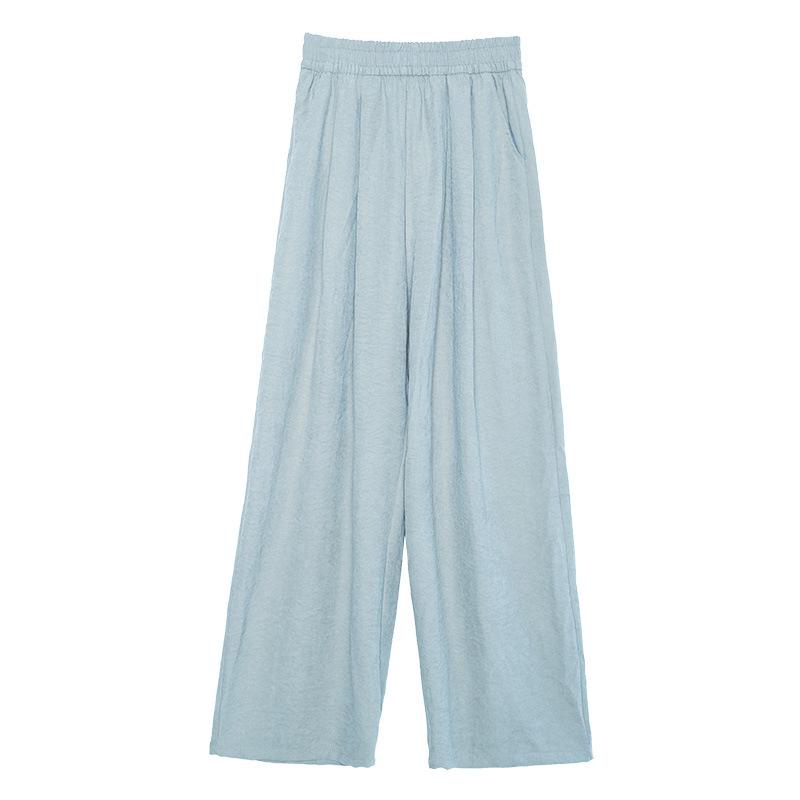 White Women Spring New High Waist Draping Straight-tube Casual Loose Wide-leg Pants S синій
White Women Spring New High Waist Draping Straight-tube Casual Loose Wide-leg Pants S синій
