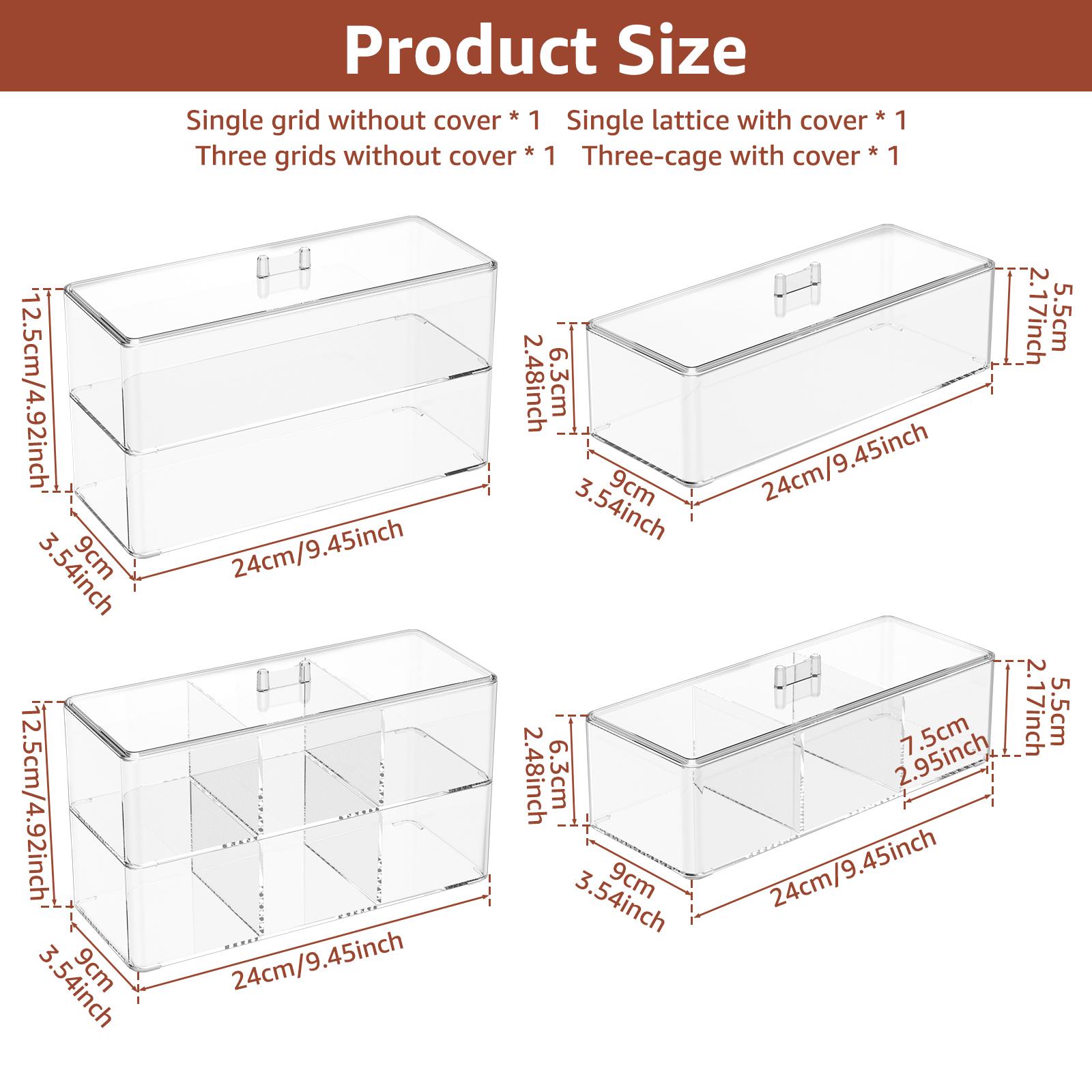 4Pcs Transparent Plastic Organizer box Stackable Hair Accessories beauty blender Makeup Brush Cotton Swab Storage box with lid
4Pcs Transparent Plastic Organizer box Stackable Hair Accessories beauty blender Makeup Brush Cotton Swab Storage box with lid