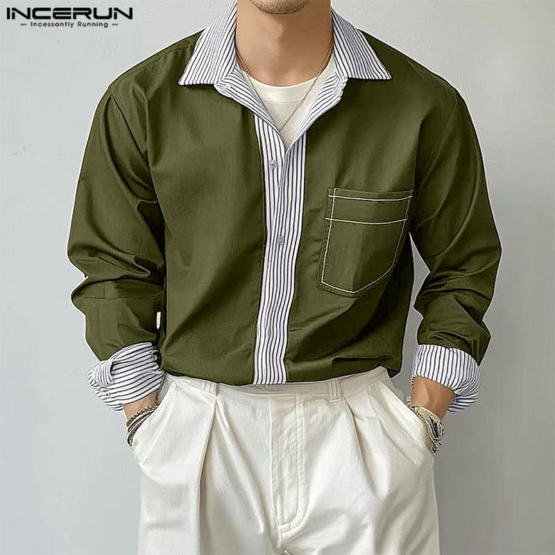 INCERUN Men Spring Lapel Neck Long Sleeve Stitching Striped Casual Buttons Shirts 4XL чёрный
INCERUN Men Spring Lapel Neck Long Sleeve Stitching Striped Casual Buttons Shirts 4XL чёрный
