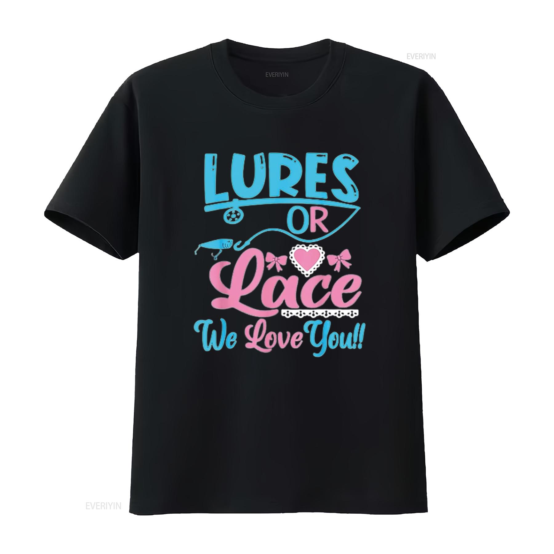 Lures or Lace We Love You Gender Reveal Party Baby Shower Womens T Shirt White Large vintage Washed Breathable fashion 4XL
Lures or Lace We Love You Gender Reveal Party Baby Shower Womens T Shirt White Large vintage Washed Breathable fashion 4XL