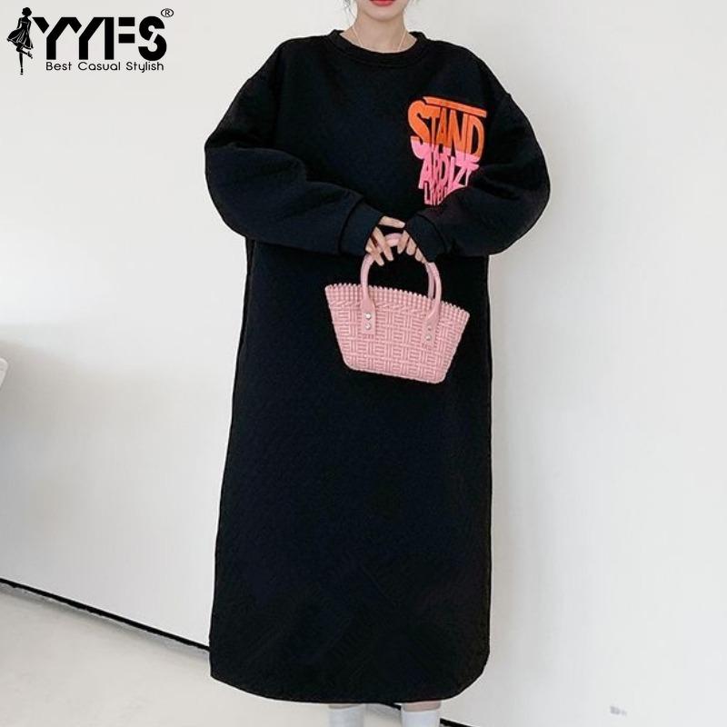 YYFS Женская мода Осень Зима Длинный рукав Круглый вырез Свободная талия Повседневные платья Size: One Size
YYFS Женская мода Осень Зима Длинный рукав Круглый вырез Свободная талия Повседневные платья Size: One Size