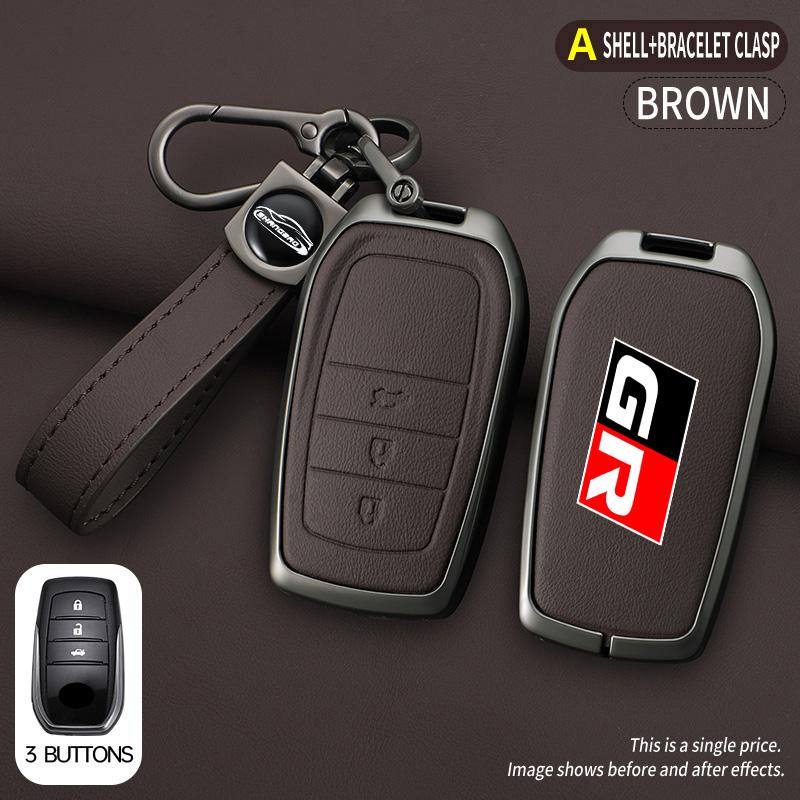 Zinc Alloy Car Key Case Cover Protector Keychain Styling Accessories For Toyota GR Sport C-HR Gazoo RAV4 Racing Mirai Avensis
Zinc Alloy Car Key Case Cover Protector Keychain Styling Accessories For Toyota GR Sport C-HR Gazoo RAV4 Racing Mirai Avensis