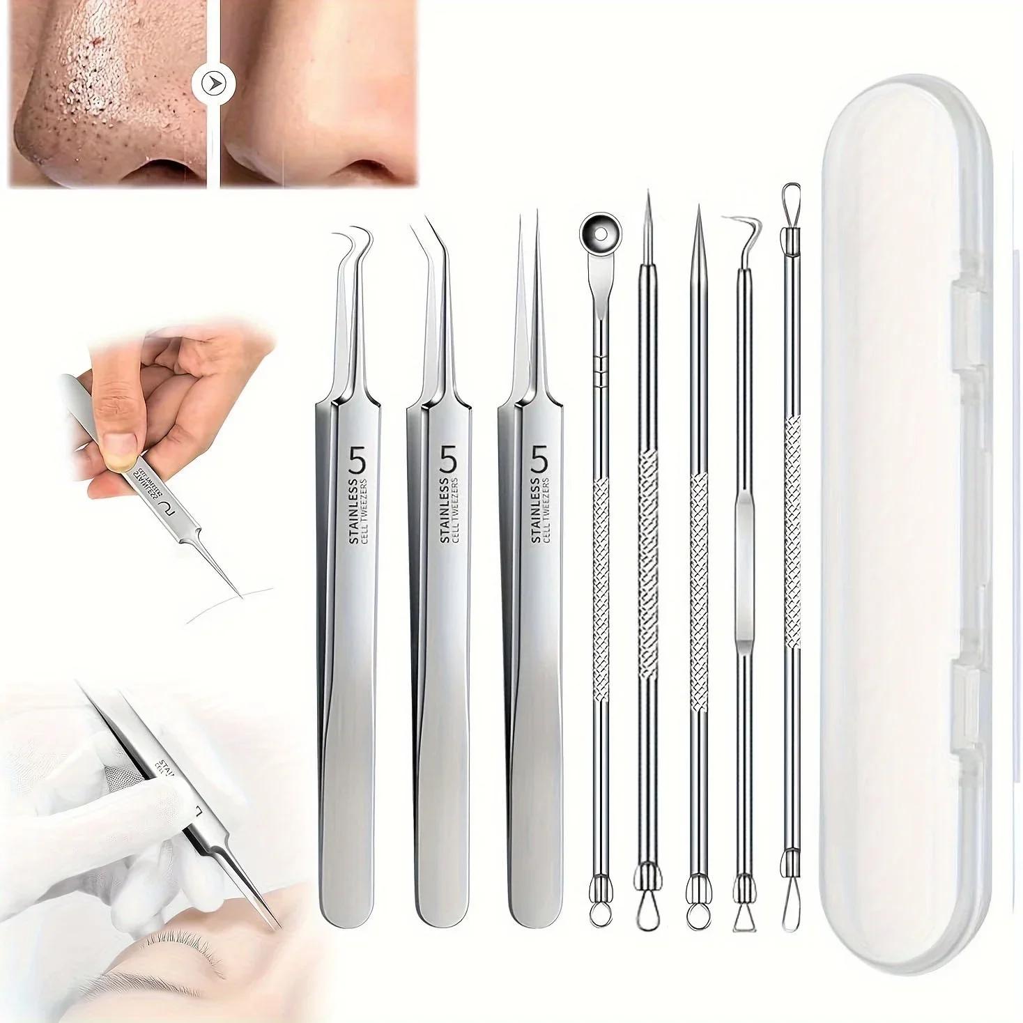 Blackhead Acne Acne Tool Set for Easy Storage, Stainless Steel Tweezers, Acne&Blemish Extraction Tool with Portable Storage Care
Blackhead Acne Acne Tool Set for Easy Storage, Stainless Steel Tweezers, Acne&Blemish Extraction Tool with Portable Storage Care