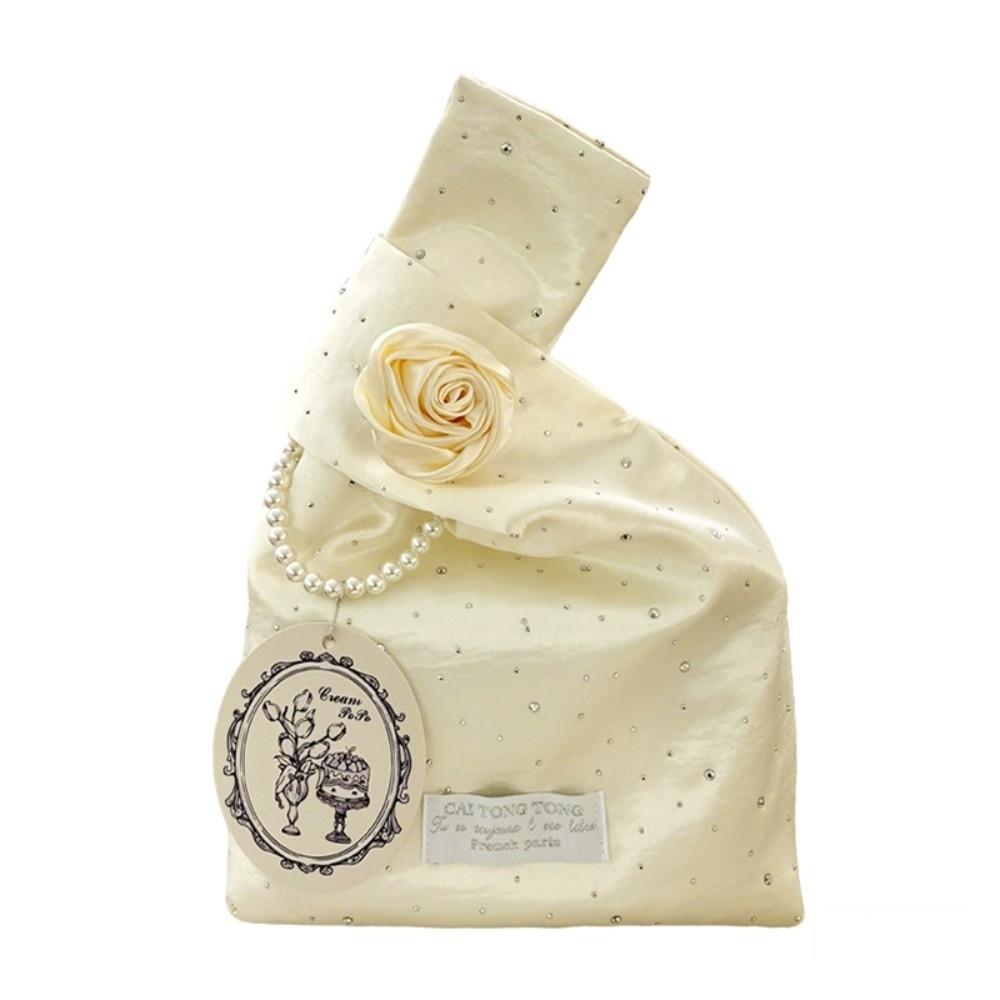 With Rose Flowers Wrist Bags Crystal satin Washable Small Bucket Bags Elegant Handheld Storage Pouch For Girl Lady Women Female шампанського
With Rose Flowers Wrist Bags Crystal satin Washable Small Bucket Bags Elegant Handheld Storage Pouch For Girl Lady Women Female шампанського