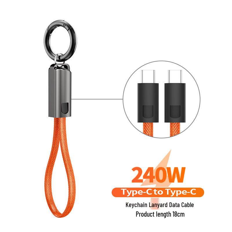 PD240W Zinc Alloy Fast Charging Lanyard Cable for Apple, Huawei, Tablets, and Power Banks
PD240W Zinc Alloy Fast Charging Lanyard Cable for Apple, Huawei, Tablets, and Power Banks