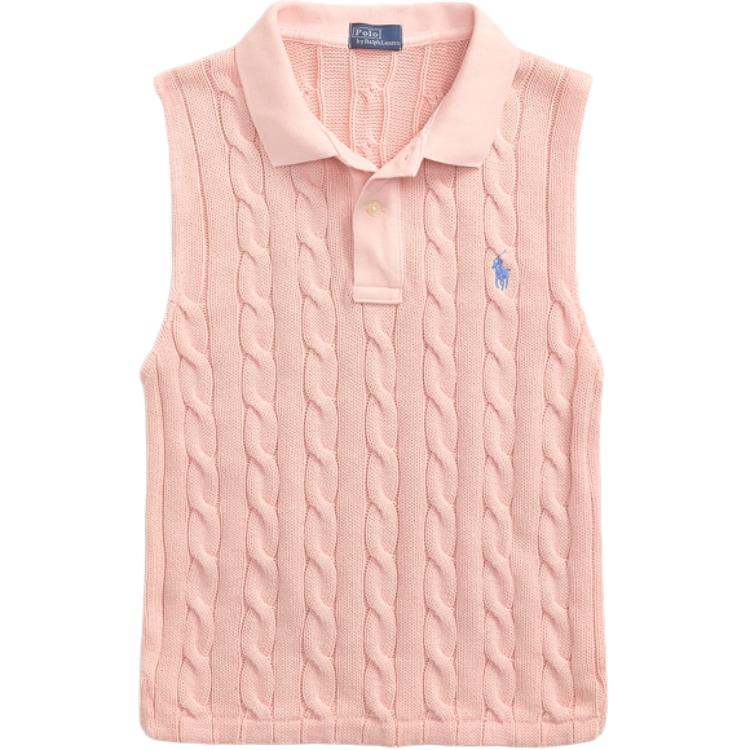Polo Ralph Lauren Custom Slim Fit Cable Knit Sleeveless Polo Shirt Women tops Pink-Sand WMPOKNINB920238-650 M
Polo Ralph Lauren Custom Slim Fit Cable Knit Sleeveless Polo Shirt Women tops Pink-Sand WMPOKNINB920238-650 M