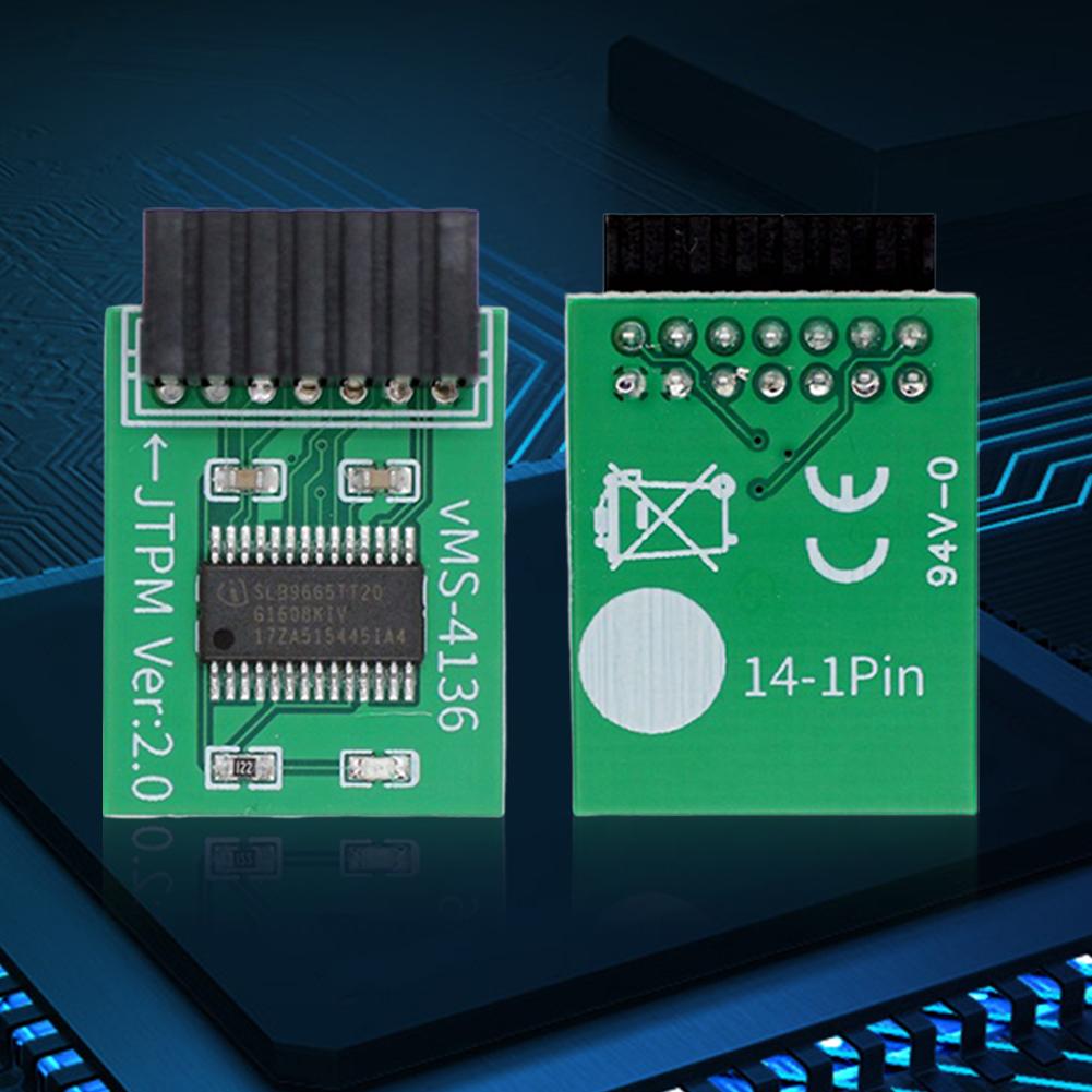TPM 2.0 Module 12/14/18/20PIN TPM 2.0 Encryption Security Module TPM 2.0 Security Module for ASUS ASRock MSI ASRock GIGABYTE LPC
TPM 2.0 Module 12/14/18/20PIN TPM 2.0 Encryption Security Module TPM 2.0 Security Module for ASUS ASRock MSI ASRock GIGABYTE LPC