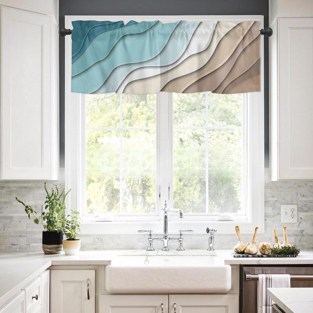 54 X 18 Inch Blue Geometric Gradient Ocean Semi Shading Curtains Kitchen Bay Windows Home
54 X 18 Inch Blue Geometric Gradient Ocean Semi Shading Curtains Kitchen Bay Windows Home