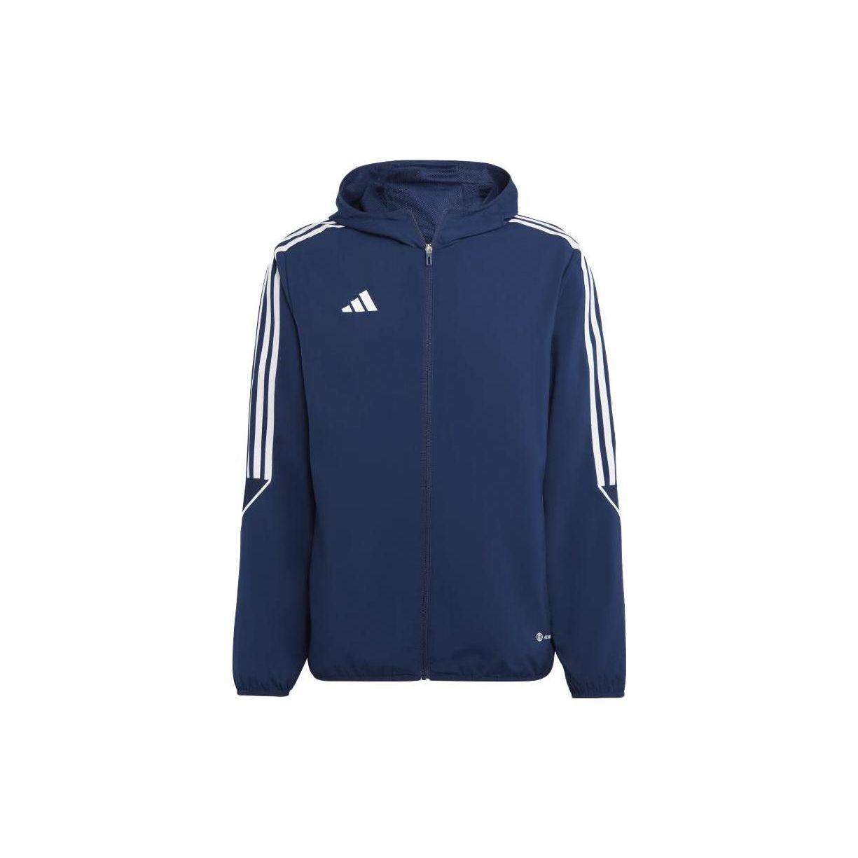 Adidas Striped Logo Print Zip Hoodie Jacket Men Outerwear Navy-Blue HZ9067
Adidas Striped Logo Print Zip Hoodie Jacket Men Outerwear Navy-Blue HZ9067