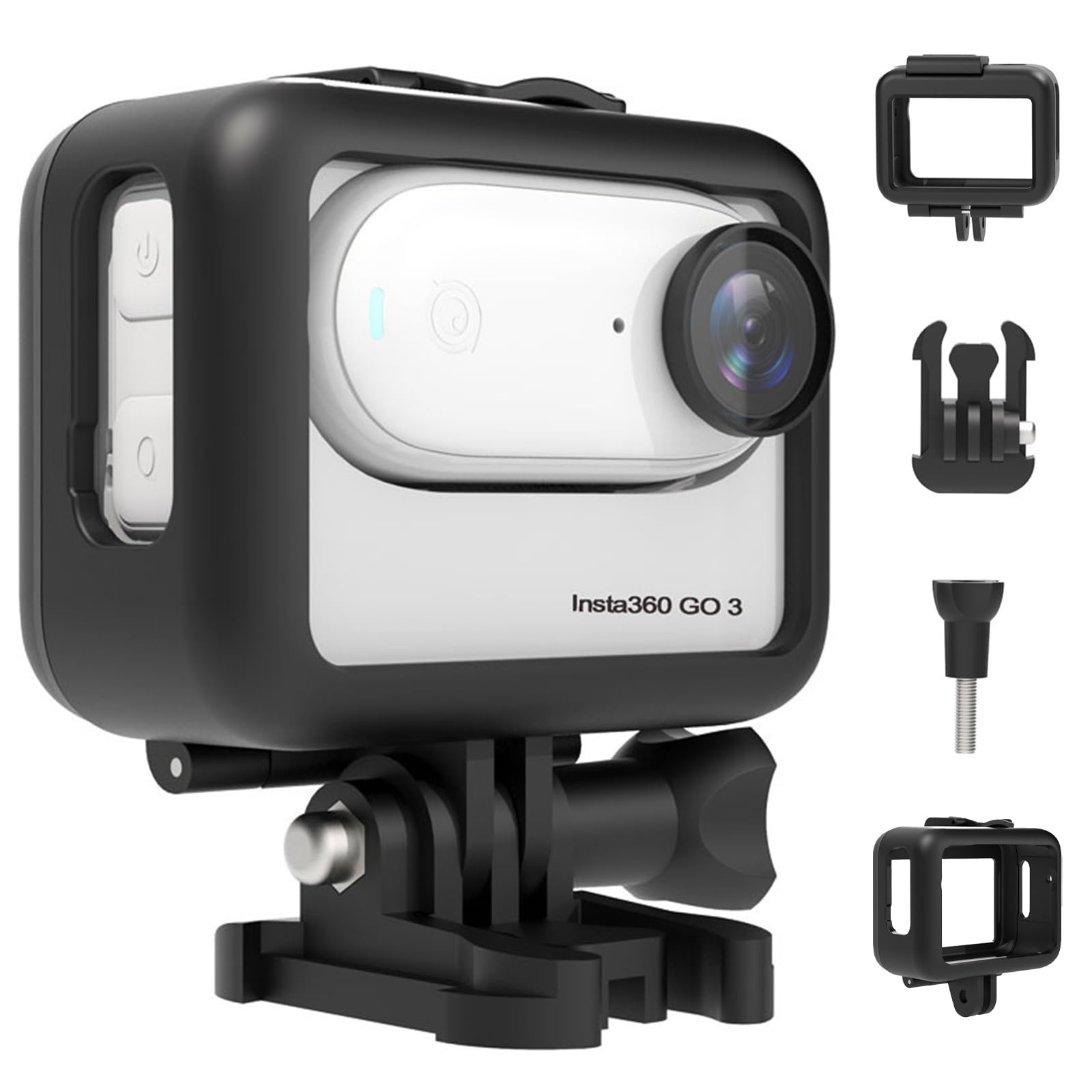Miimall Compatible with Insta360 GO3 Protective Frame Housing Case Camera Cage Screw Adapter Shockproof Fixed Durable Shock Absorption Scratch and чорний
Miimall Compatible with Insta360 GO3 Protective Frame Housing Case Camera Cage Screw Adapter Shockproof Fixed Durable Shock Absorption Scratch and чорний