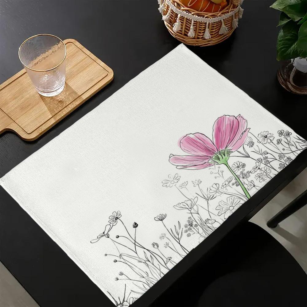 4pc floral-watercolor Placemats Cow Print Black And White Animal Theme Placemat For Holiday, Banquet, Kitchen Decor 30x45cm-4PC
4pc floral-watercolor Placemats Cow Print Black And White Animal Theme Placemat For Holiday, Banquet, Kitchen Decor 30x45cm-4PC