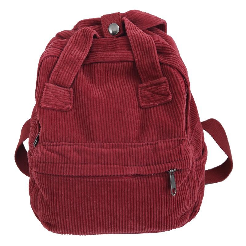 Женская маленькая сумка, японский однотонный вельветовый школьный рюкзак, студенческий рюкзак красный
Женская маленькая сумка, японский однотонный вельветовый школьный рюкзак, студенческий рюкзак красный