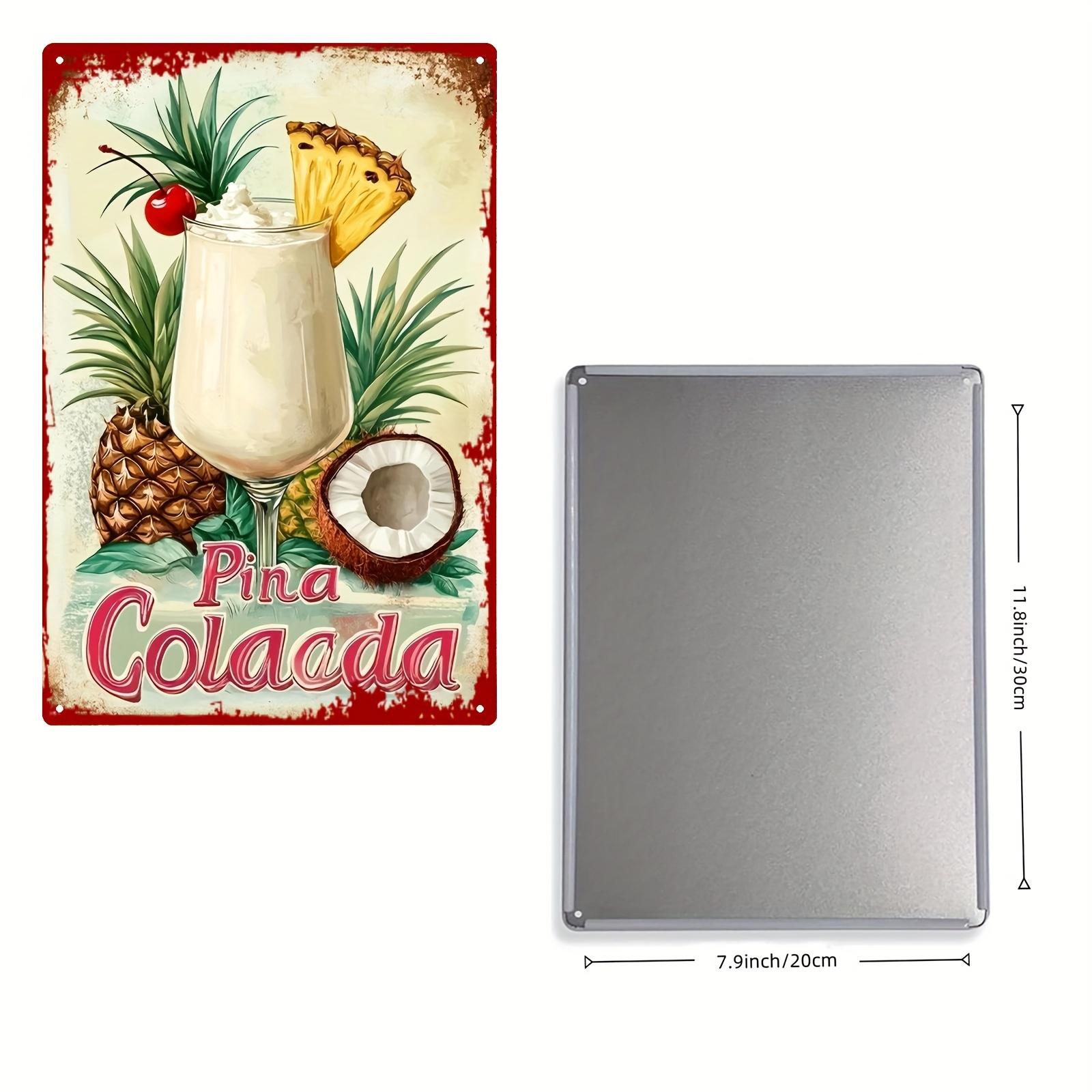 Vintage Tin Sign Pina Colada Cocktail Drink Metal Wall Art Retro Style Decor Perfect for Home Caf or Farmhouse 20x30cm(7.8x11.8inch)
Vintage Tin Sign Pina Colada Cocktail Drink Metal Wall Art Retro Style Decor Perfect for Home Caf or Farmhouse 20x30cm(7.8x11.8inch)