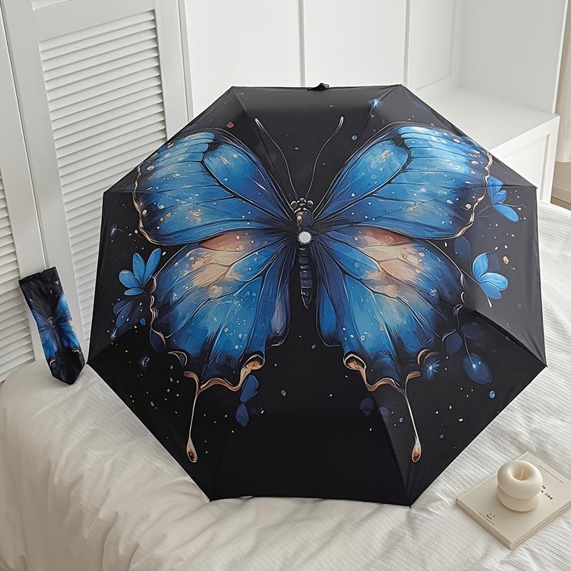 Automatic Parasol with Dreamy Dancing Butterflies, 8 Reinforced Fiber Ribs, Durable Foldable Design - Elegant Gift for Commute, Travel & Dai
Automatic Parasol with Dreamy Dancing Butterflies, 8 Reinforced Fiber Ribs, Durable Foldable Design - Elegant Gift for Commute, Travel & Dai
